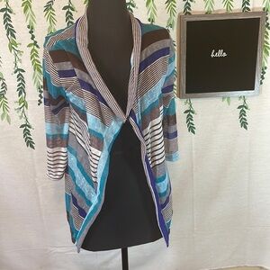 Size XL NWOT Striped Cardigan D2
